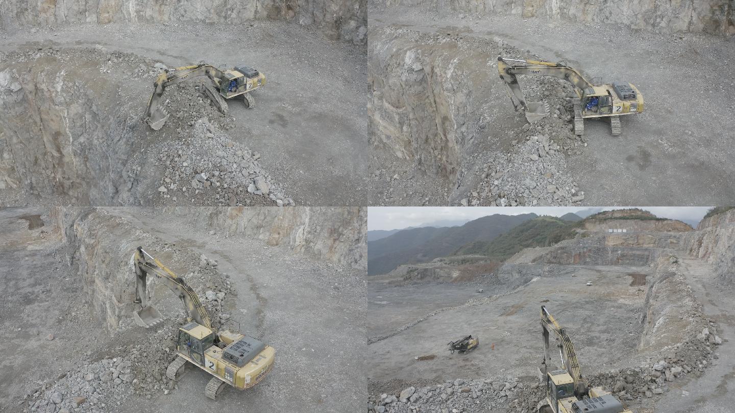 礦山挖掘機(jī)作業(yè)